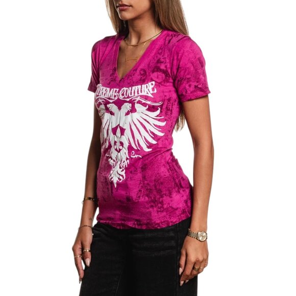 Xtreme Couture By Affliction Women's T-shirt Rain - Picture 4 of 12